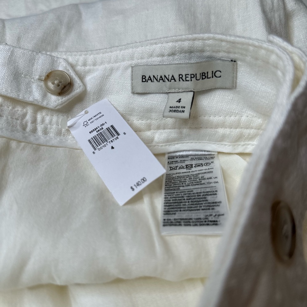Banana Republic White Wide Leg Pants - Picture 9 of 12